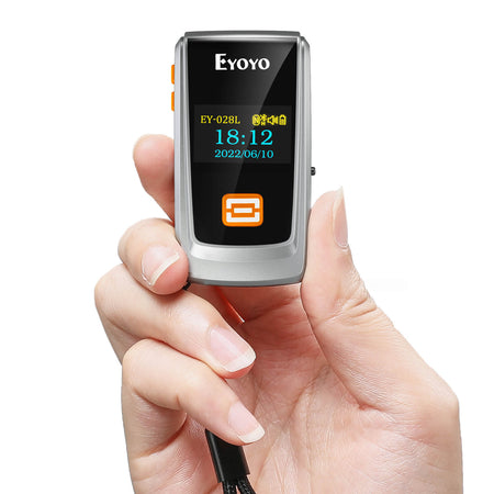 Eyoyo Bluetooth 1D Laser Barcode Scanner Mini with Display
