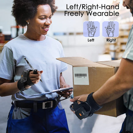 Eyoyo 1D Glove Barcode Scanner & Retractable Lanyard