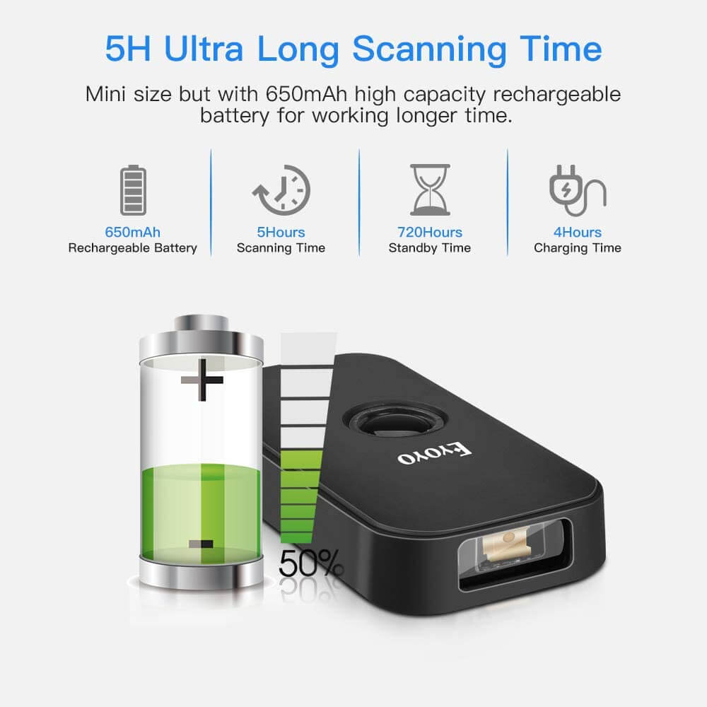 Eyoyo EY009L Portable mini barcode scanner.4