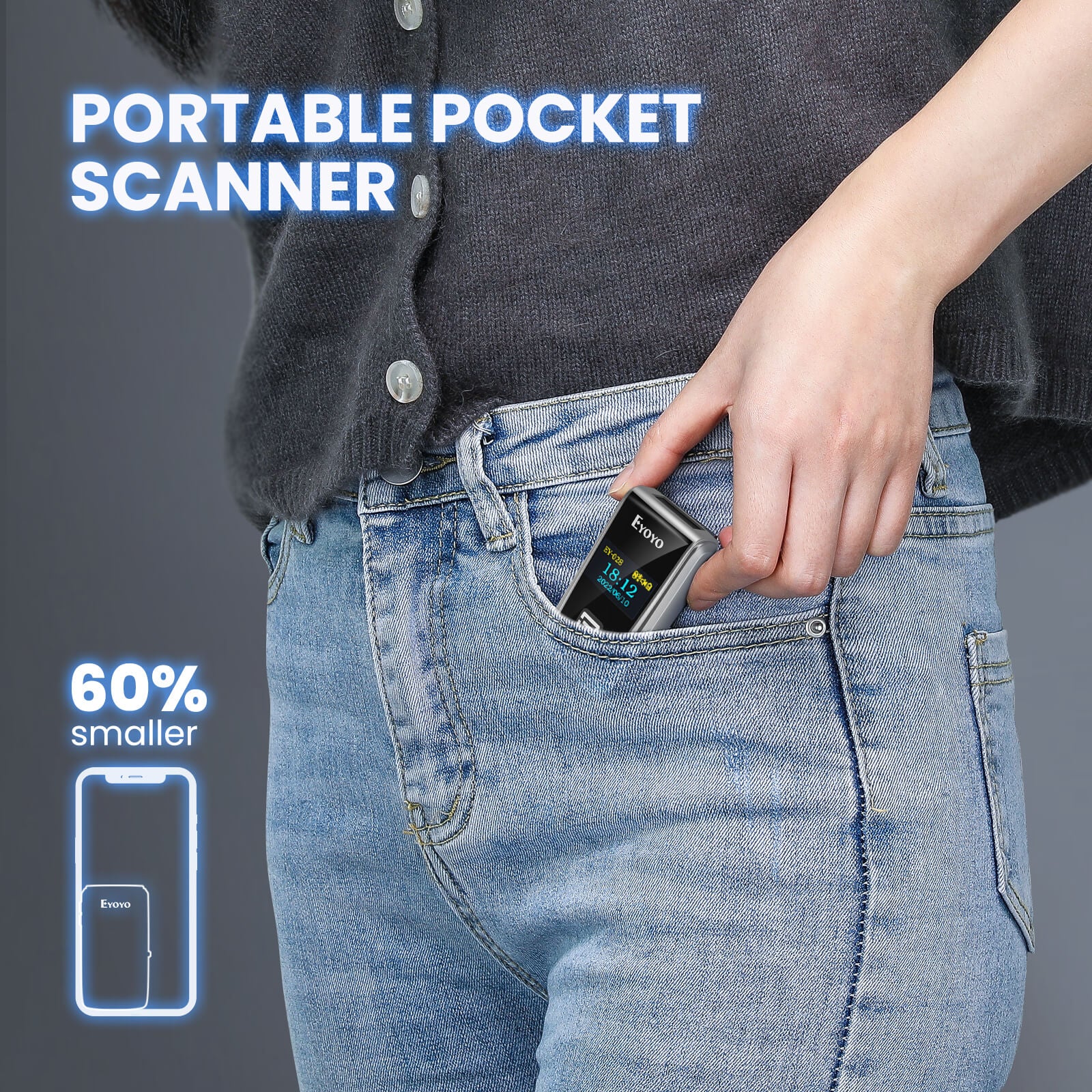 Portable Barcode Scanner With Screen – Eyoyo scan