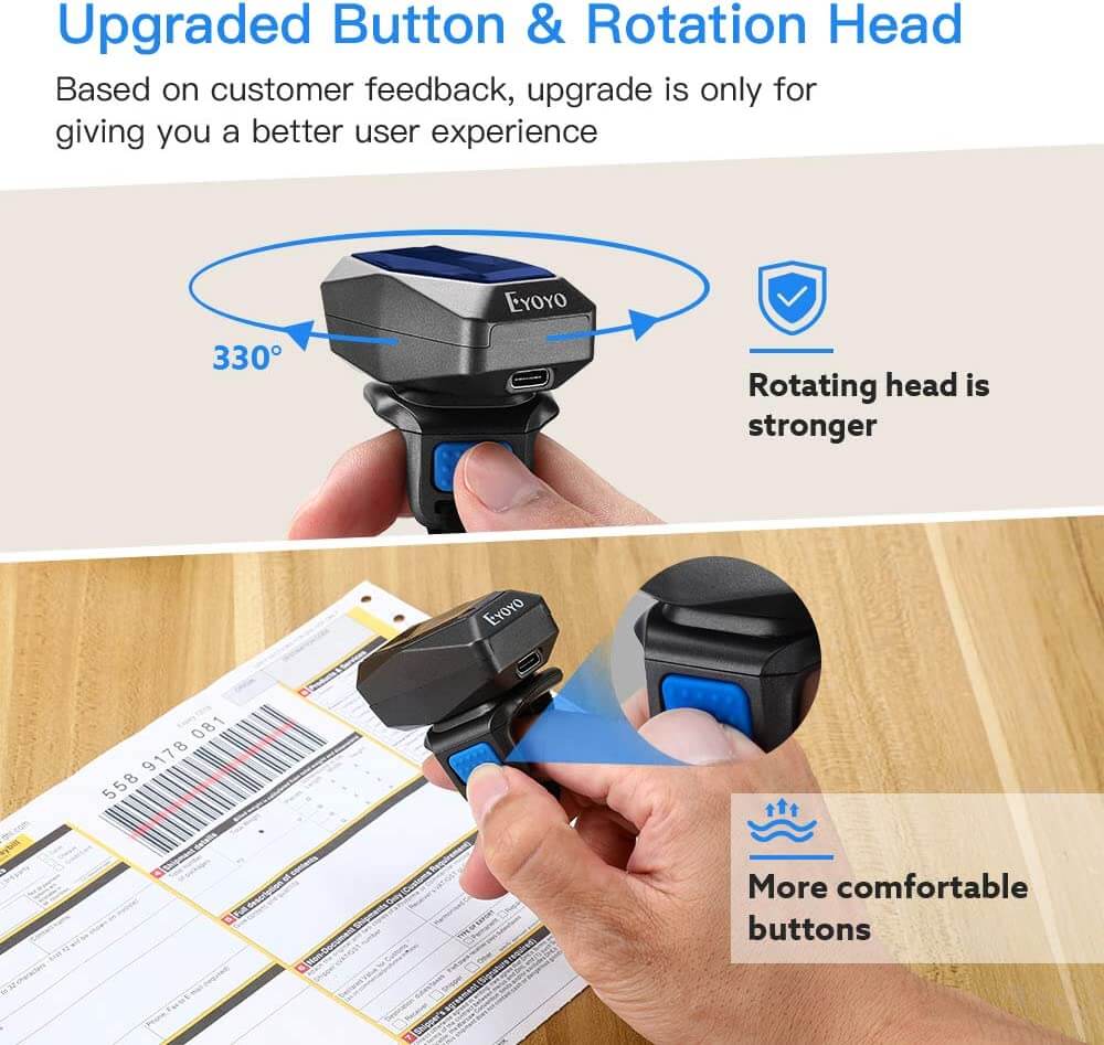 Wearable ring barcode scanner – Eyoyo scan