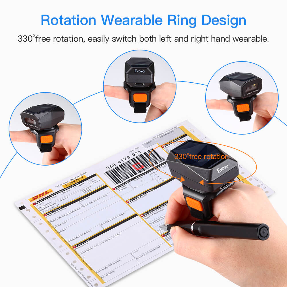 Wearable ring barcode scanner – Eyoyo scan