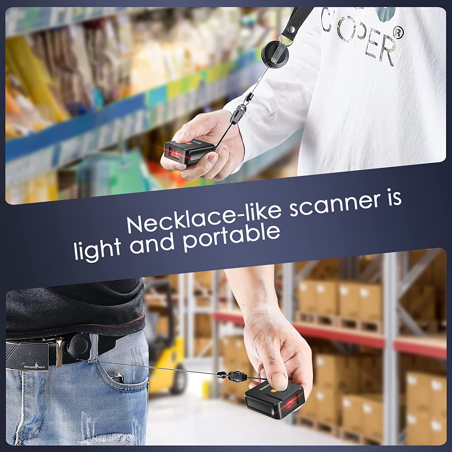 Eyoyo 1D Bluetooth Glove Barcode Scanner Eyoyo scan