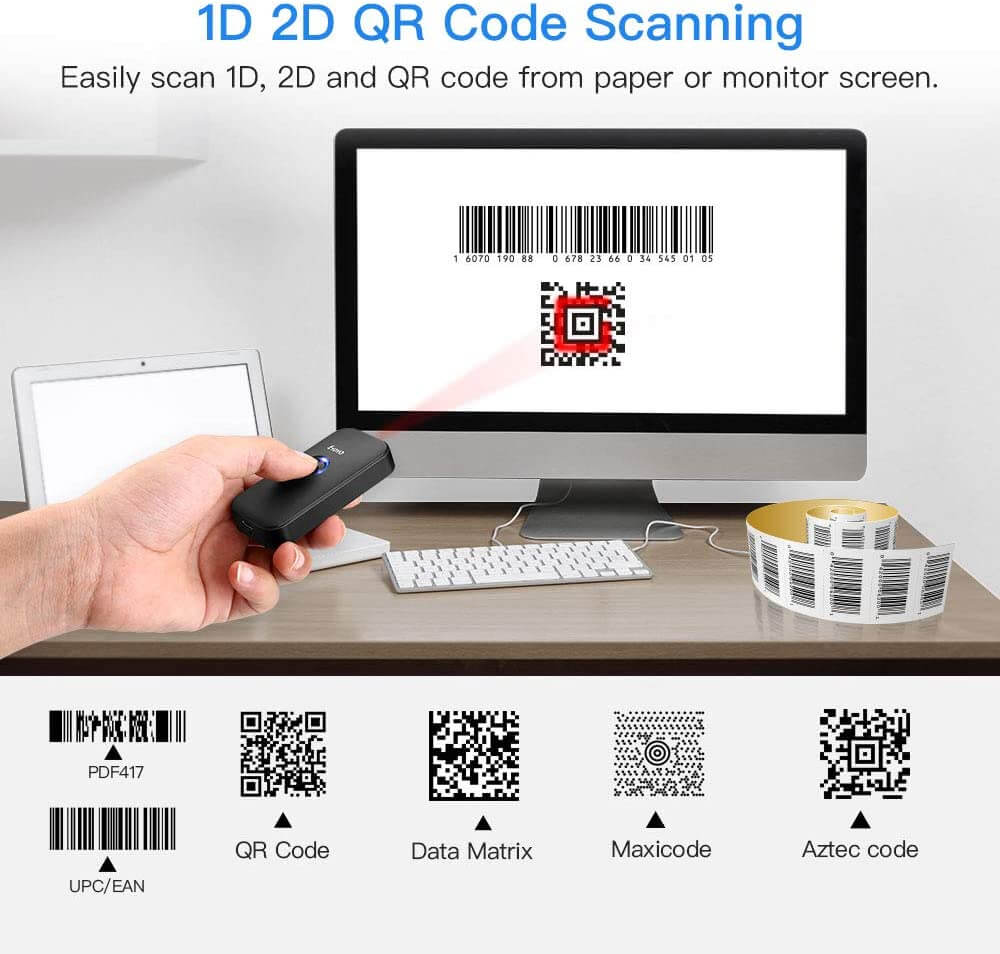 Eyoyo Mini Bluetooth 2D QR Barcode Scanner – Eyoyo Scan