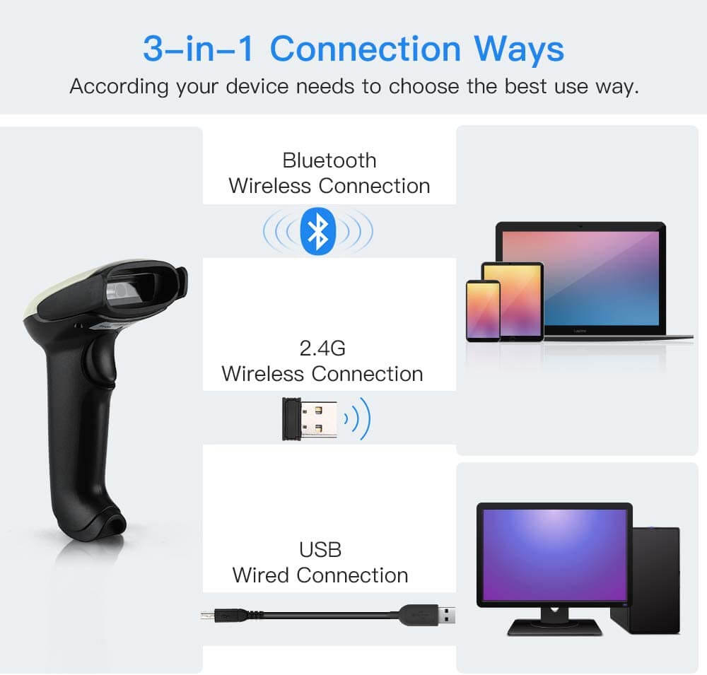 Eyoyo 2D QR Barcode Scanner with Bracket – Eyoyo scan